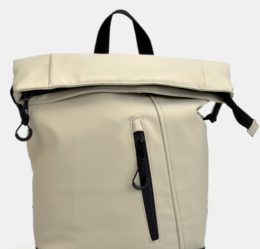 Travelcollectie Mat PU rugzak off white