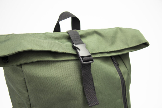 Basic Rolltop Backpack Olijfgroen