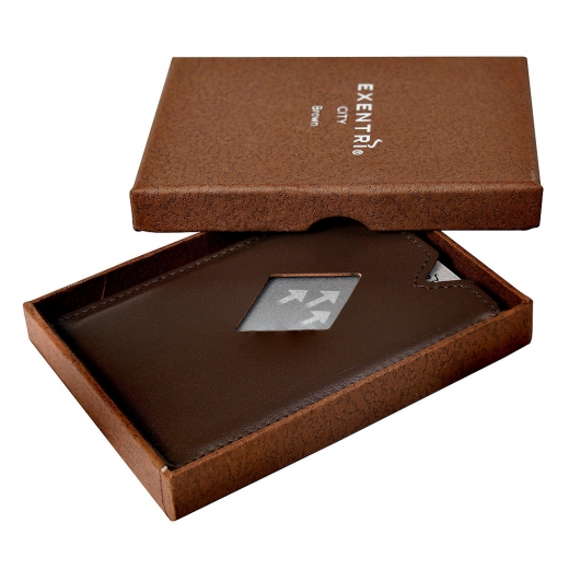 Exentri city wallet brown