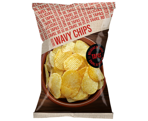 Ribbelchips Zout 90 gram