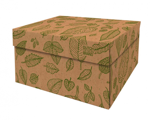 Dutch Design Storage Box 'Natural Leaves'