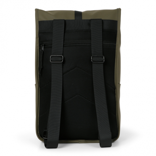 Dull PU Duo Rugtas Groen/Zwart