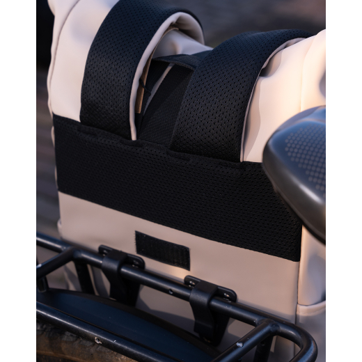 Dull PU Fiets Rugtas Eco Lining Taupe
