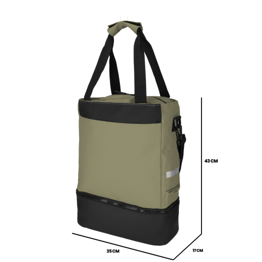 Fiets Shopper Met Koelvak RPET Olijfgroen