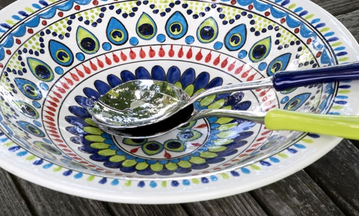 Schaaltje pavo 6 cm.