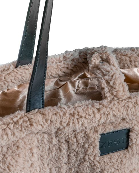 Sherpa Tas Recycled caramel