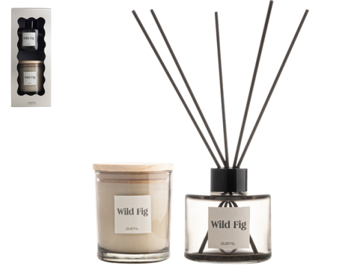 Giftset kaars en diffuser Wild Fig