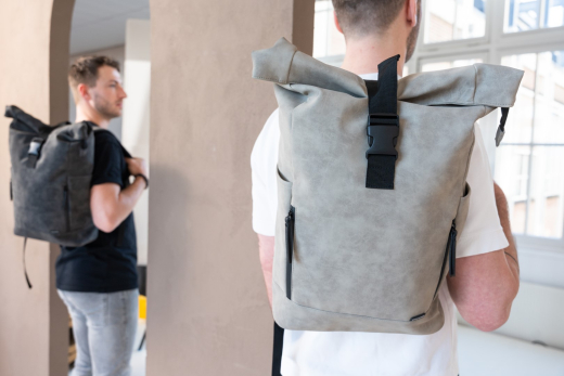 Nubuck Fiets Rugtas Grijs