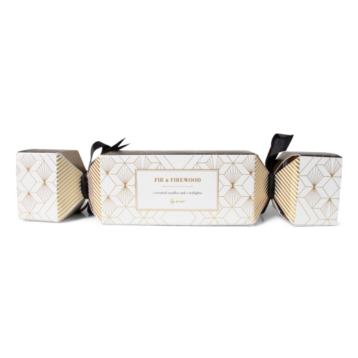 Geurkaarsen In Party Cracker Wit/Zwart