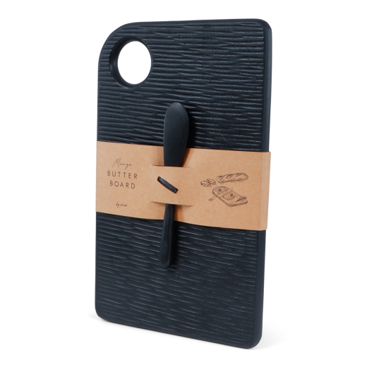 Mango Boterbord Met Mes Zwart