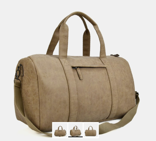 Vintage PU collectie taupe reistas