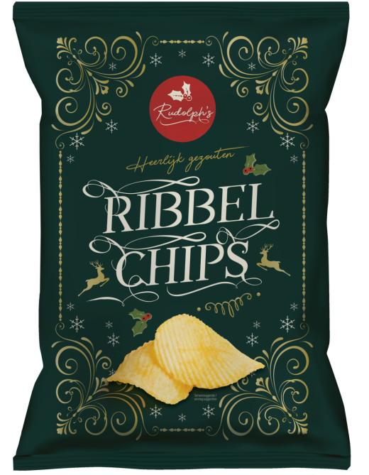 Ribbelchips gezouten