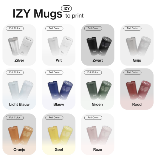 IZY Bottle thermosbeker/mug to print (eigen ontwerp)