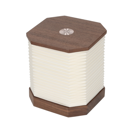 Accordeon LED Lamp Walnoot