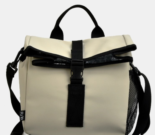Travelcollectie Mat PU lunch koeltas off white