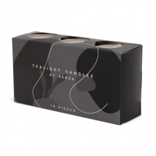 Set Van 12 Theelichtjes In Zwarte Box