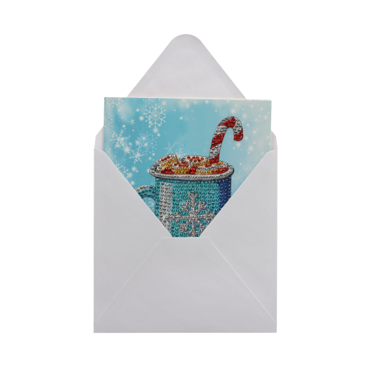 Diamond Painting Winterkaarten set van 4