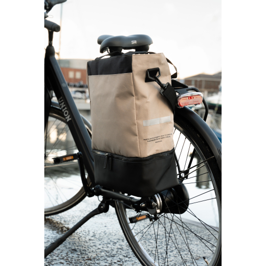 Fiets Shopper Met Koelvak RPET Taupe
