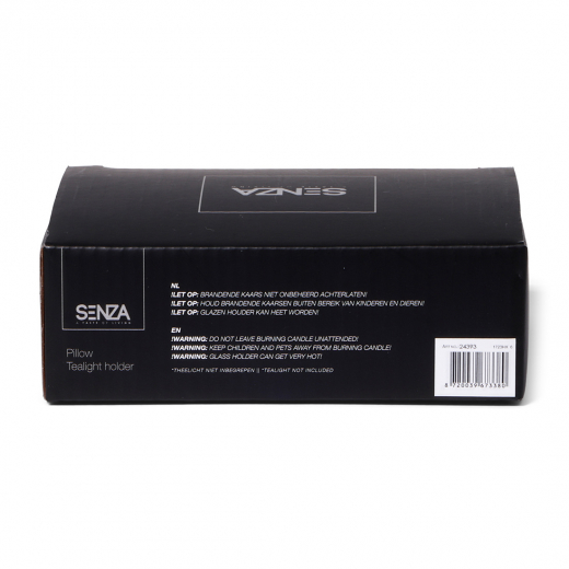 Theelicht houder kussen klein antraciet