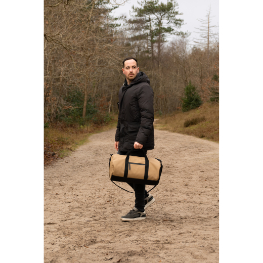 Dull PU Duffeltas Bruin