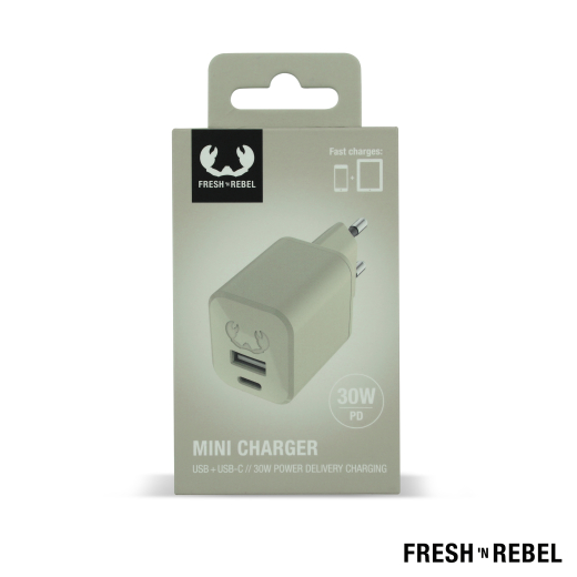 Mini charger USB-C Groen