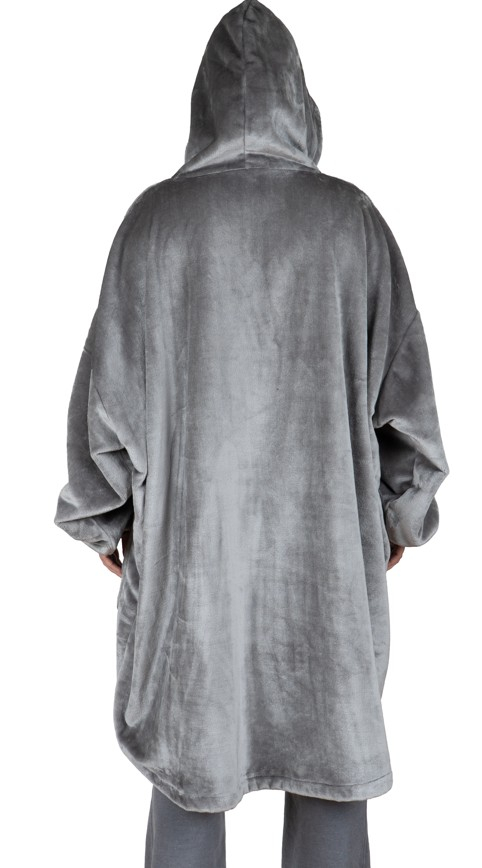 Cosy Hoodie Flanel Fleece grijs