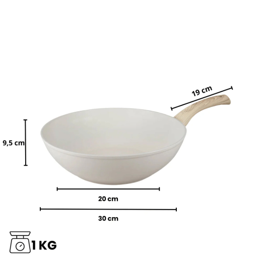 Go Ivory Wokpan 30 cm