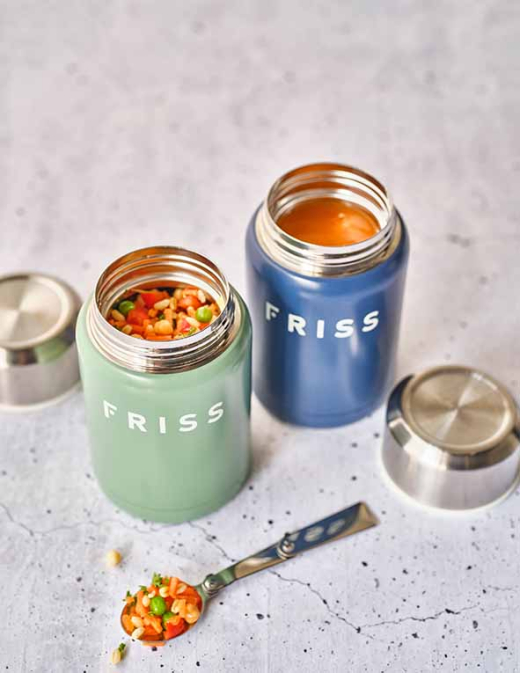 Friss Voedseldrager Rvs 0.5 Liter Groen