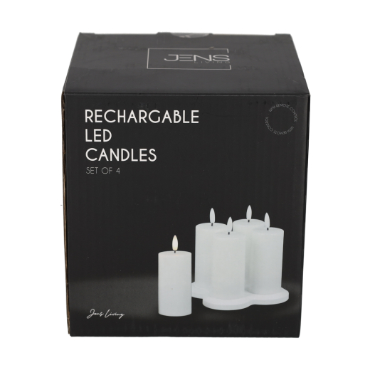 Oplaadbare LED Kaarsen set van 4