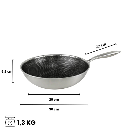 Honey Wokpan 30 cm