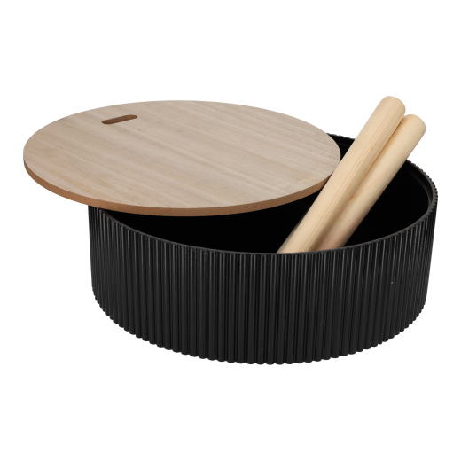 Opberg Bijzettafel Levi Zwart