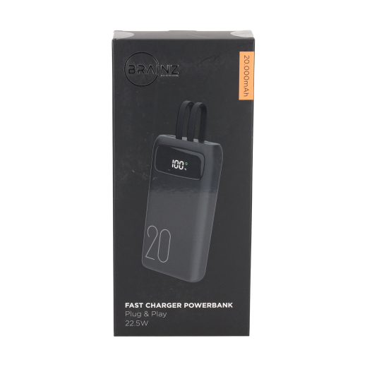 Powerbank Built-in Cables 20.000 mAh