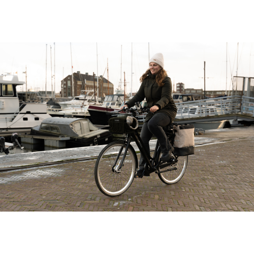 Fiets Shopper Met Koelvak RPET Taupe