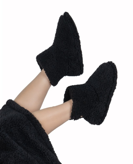 Cosy Boots Sherpa zwart