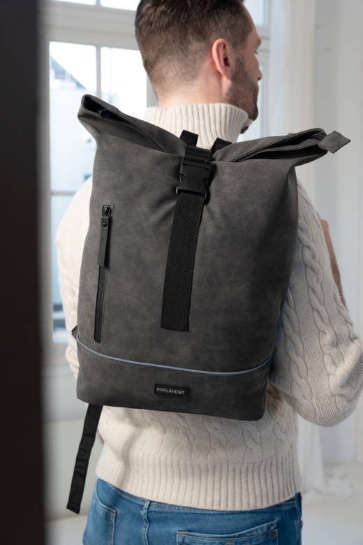 Nubuck Urban Rugtas Grijs