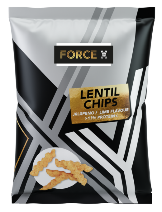 Lentil chips jalapeno lime 100 gram