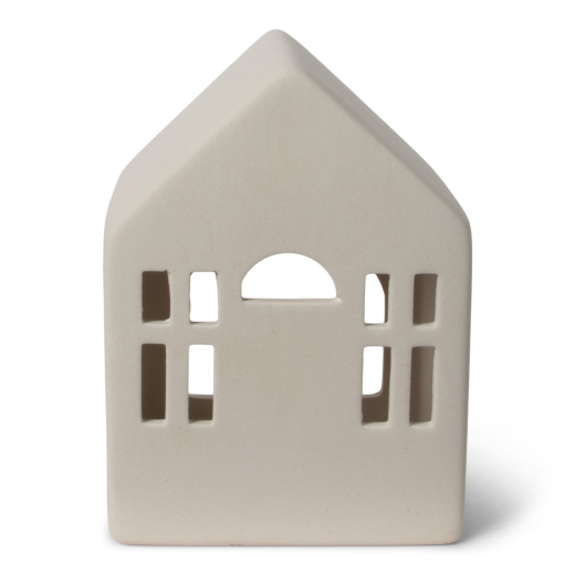 Theelichthouder Huis Wit