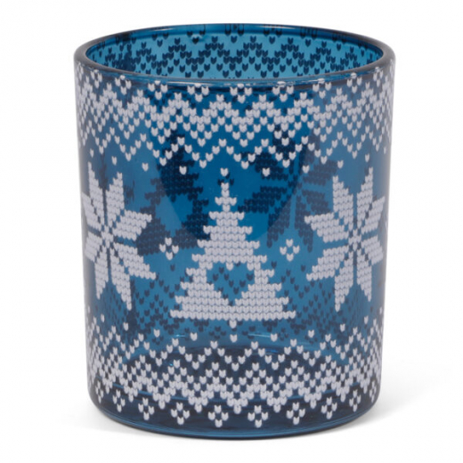 Kerst Theelichthouder Blauw