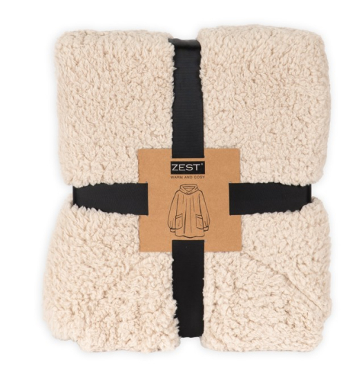 Cosy Hoodie Sherpa beige