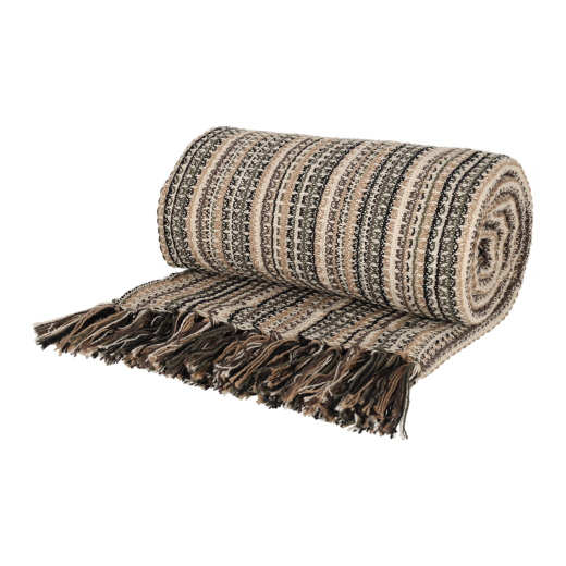 Recycled Cotton Plaid Loek Naturel