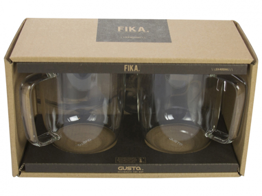 Glas Fika 400ml set van 2