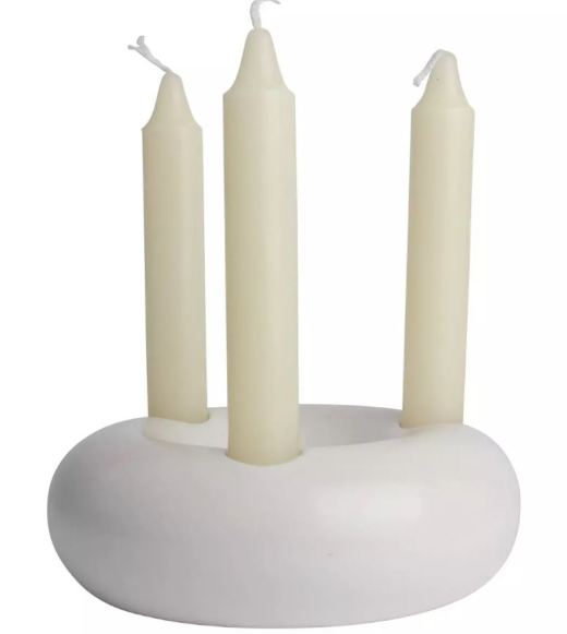 Ronde kandelaar Set met 3 Kaarsen