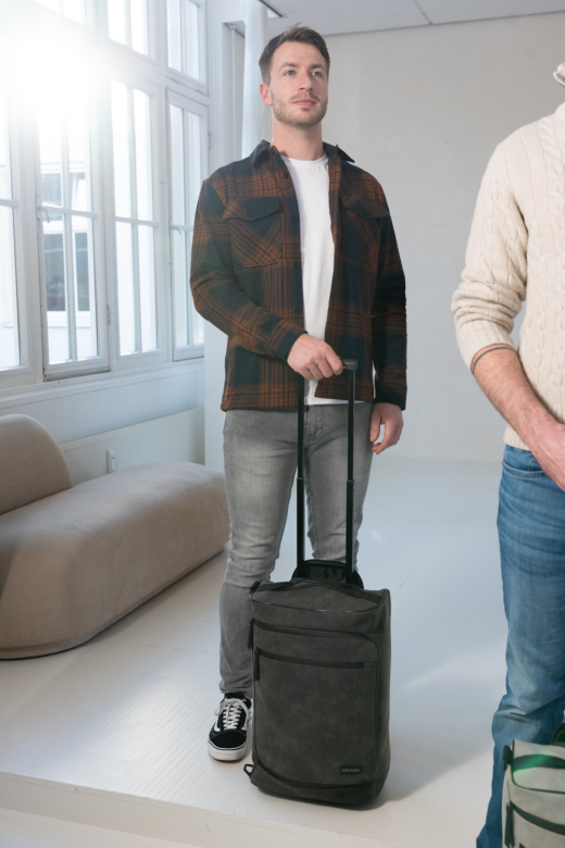 Nubuck Lyon Trolley Grijs