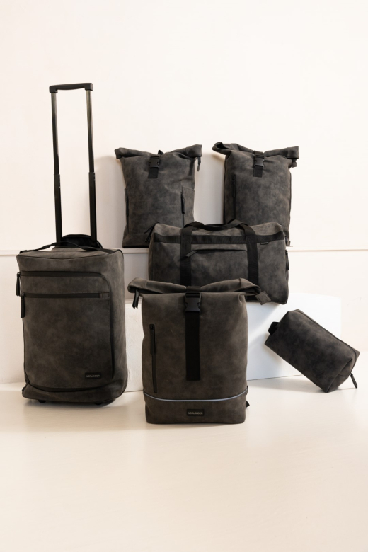 Nubuck Rol Rugtas Grijs