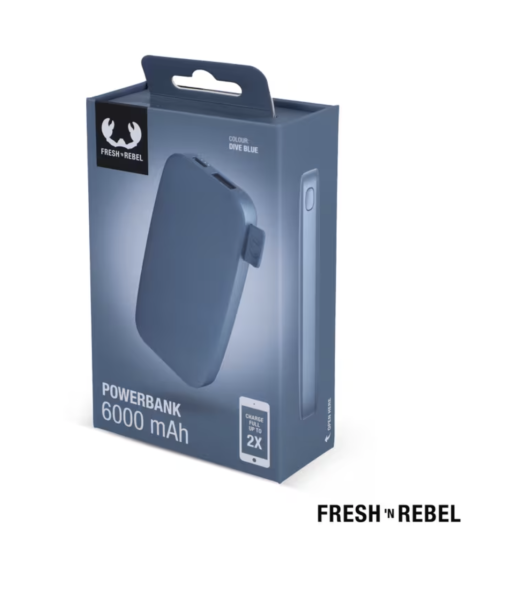 Powerbank 6.000mAh USB-C dive blue