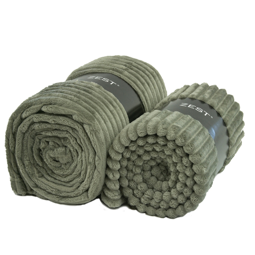 Fleeceplaid Rib Taupe