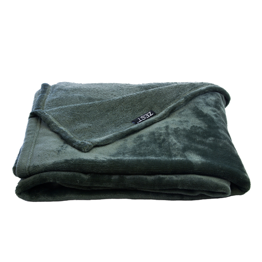 Fleeceplaid met mouwen Flanel Donkergrijs