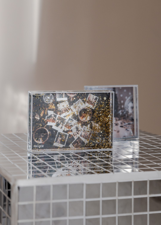 Acryl Fotolijst Glitter 10x10 cm