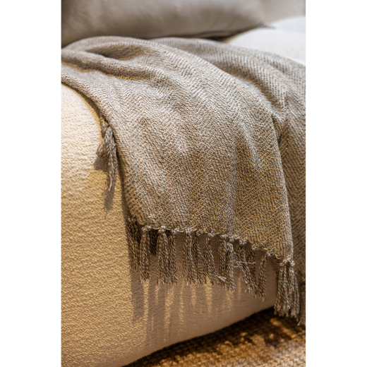 Recycled Cotton Plaid Noor Grijs