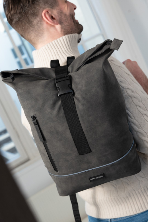 Nubuck Urban Rugtas Grijs